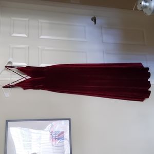 Windsor Red Velvet Gown